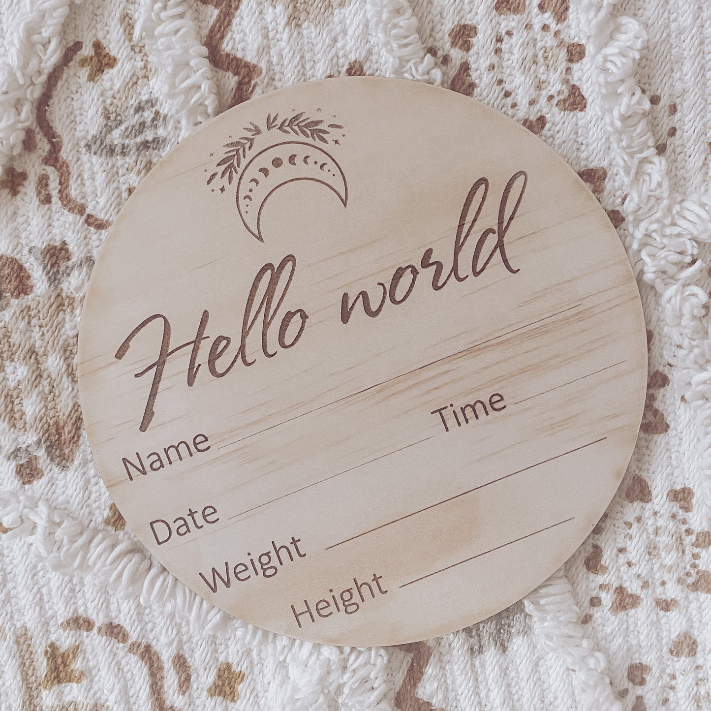 Birth announcement discs (large)