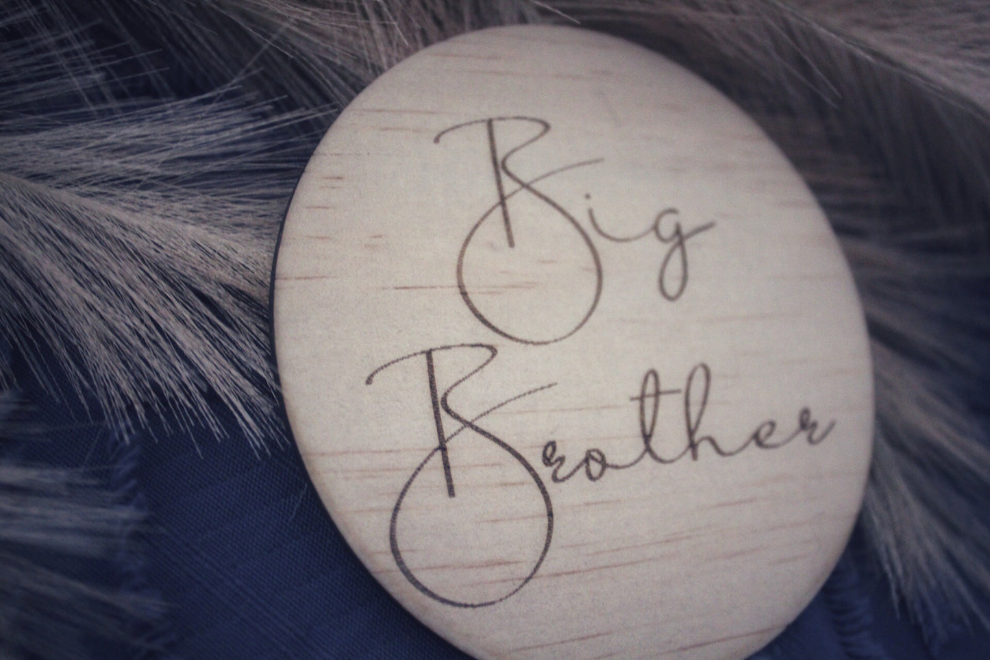 “Big Brother” + “Big Sister” Raw wooden disc