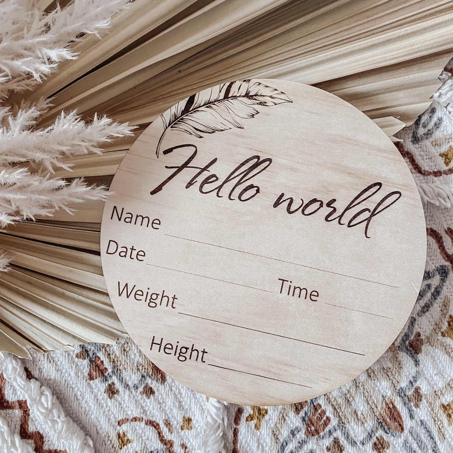 Birth announcement discs (large)
