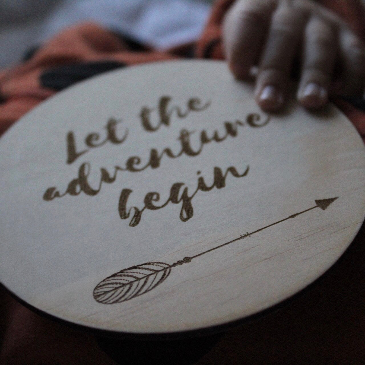 Adventure raw wooden disc