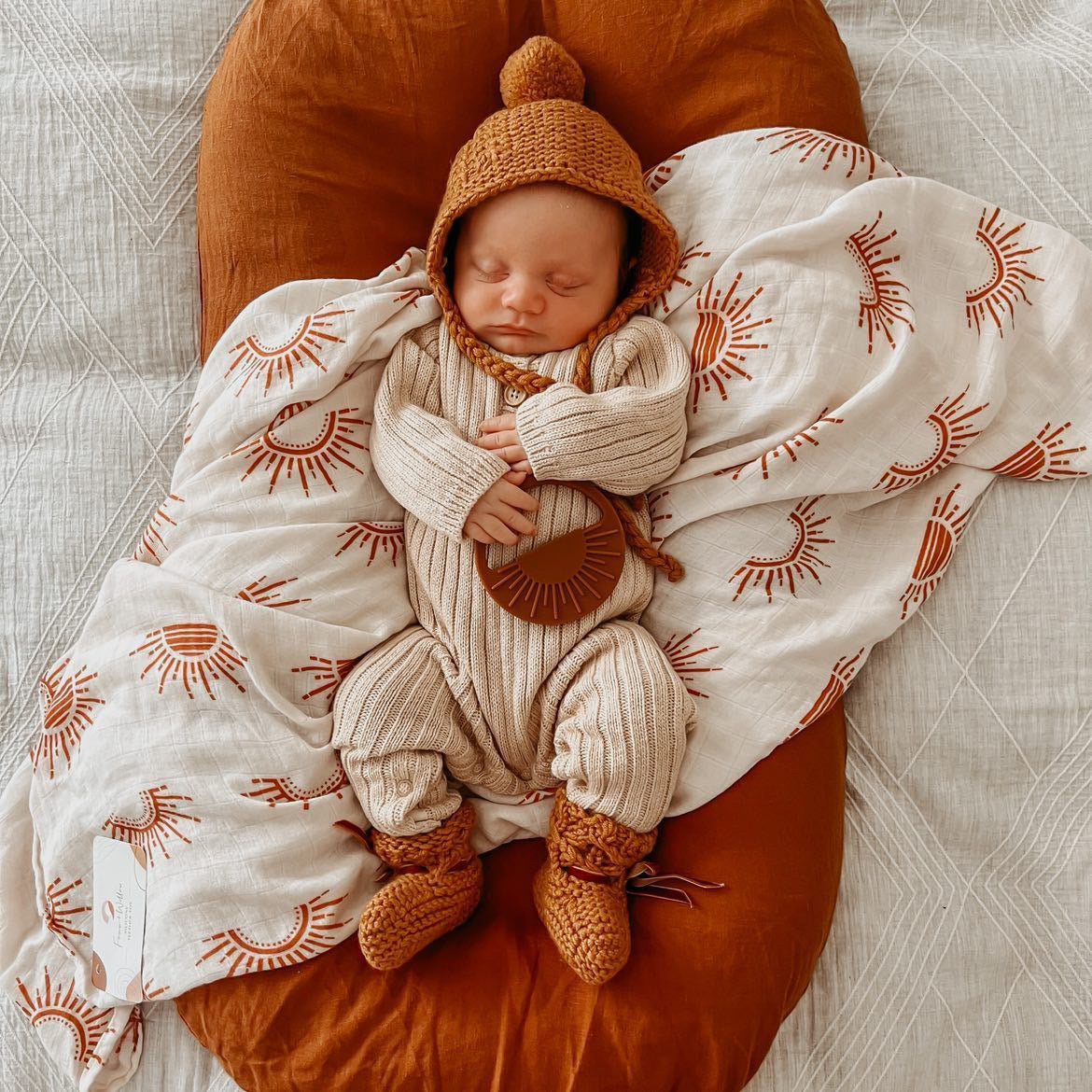 Bamboo + Cotton Blend Baby Swaddle