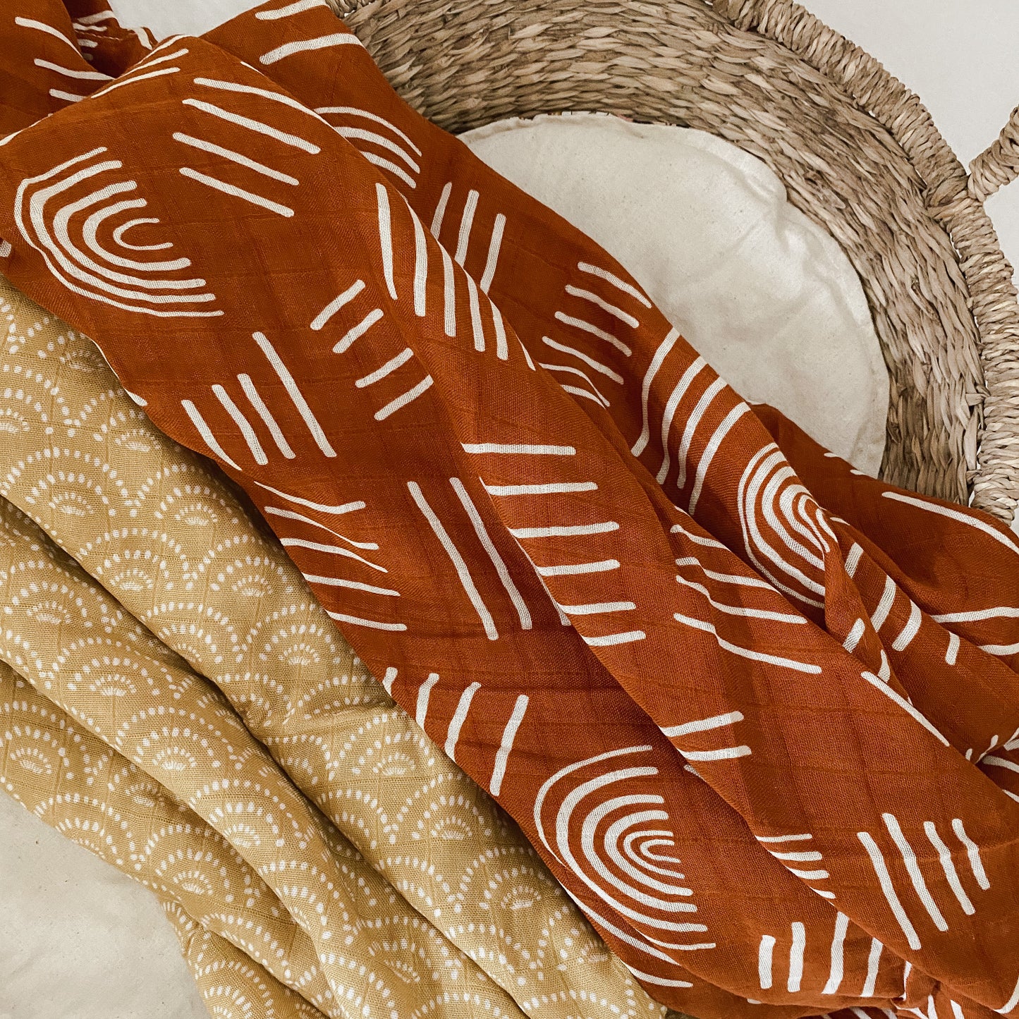 Bamboo + Cotton Blend Baby Swaddle