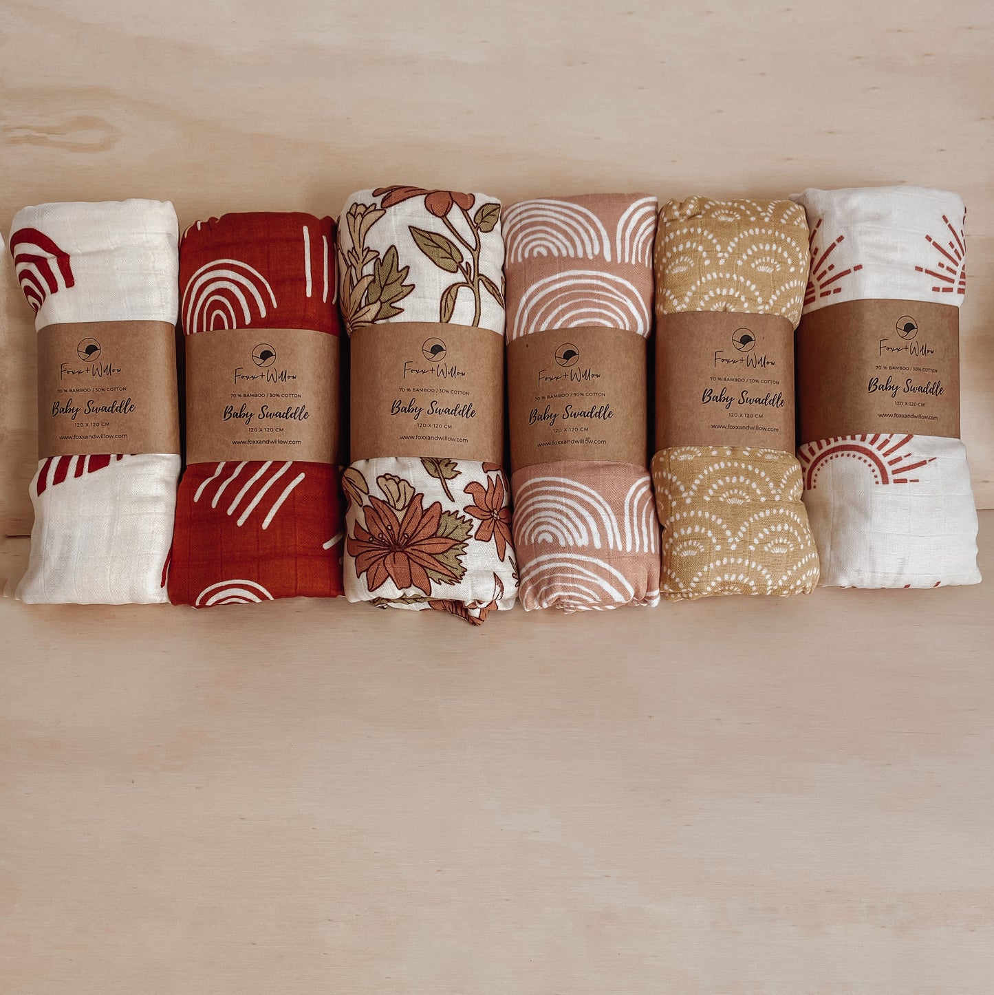 Bamboo + Cotton Blend Baby Swaddle