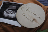 “You’re so loved” Raw wooden disc