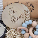 Oh Baby Raw Wooden Disc