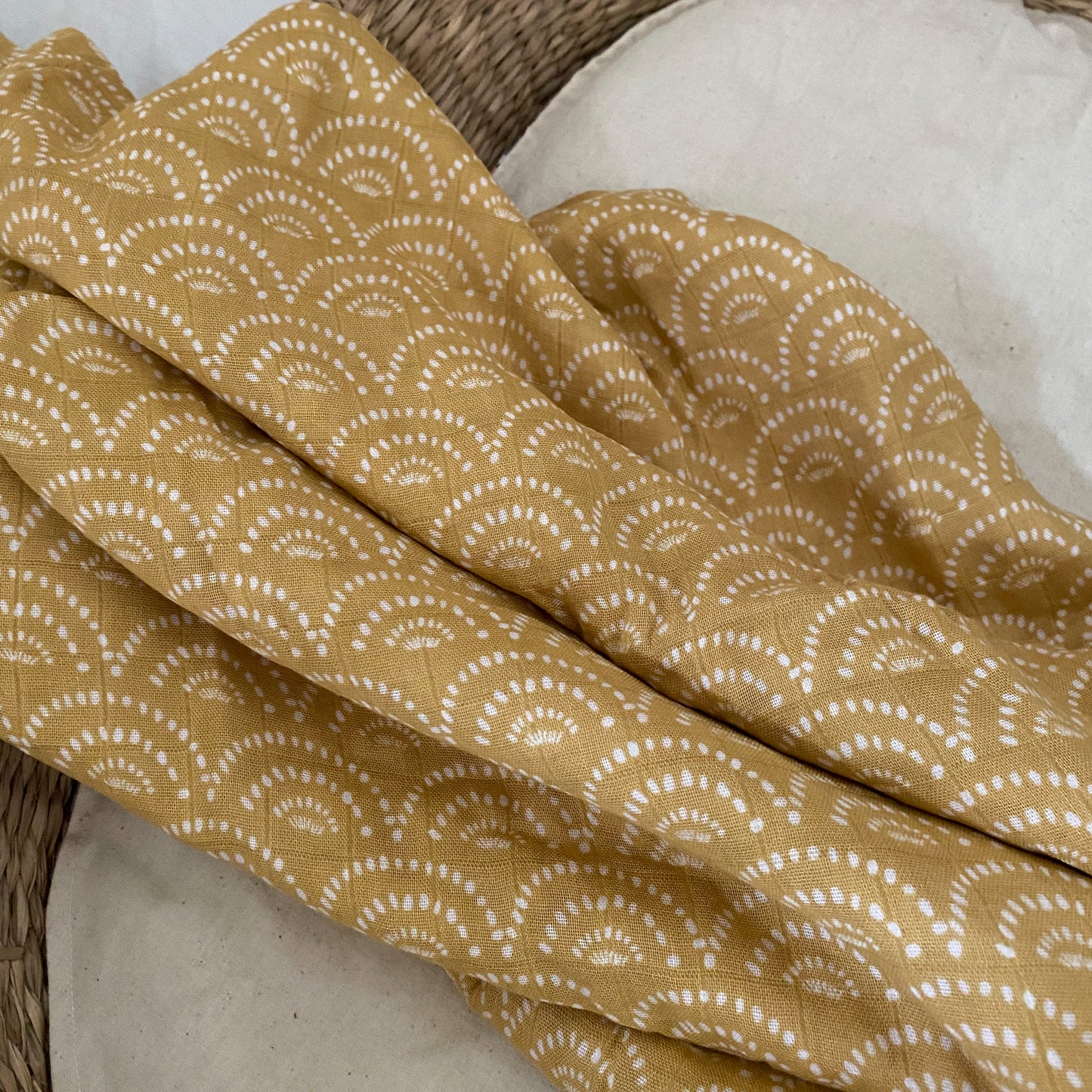 Bamboo + Cotton Blend Baby Swaddle