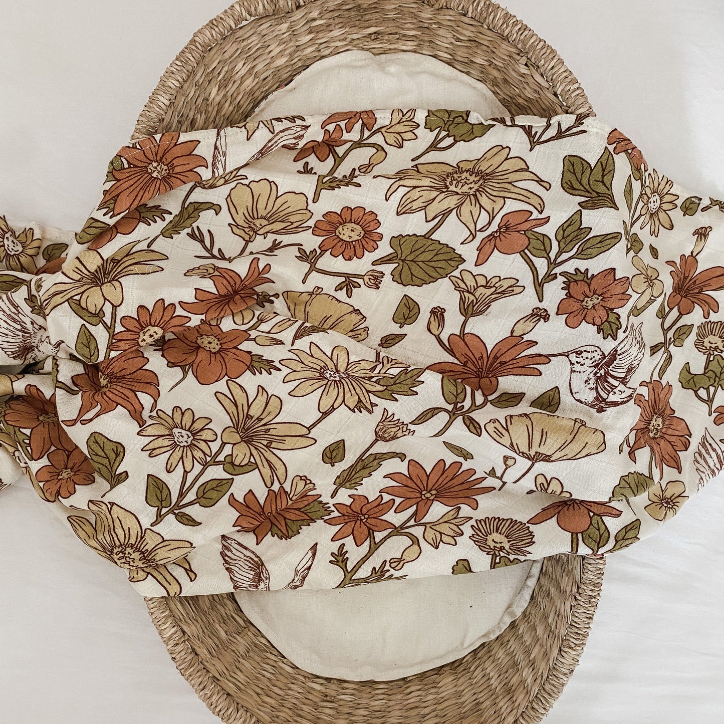 Bamboo + Cotton Blend Baby Swaddle