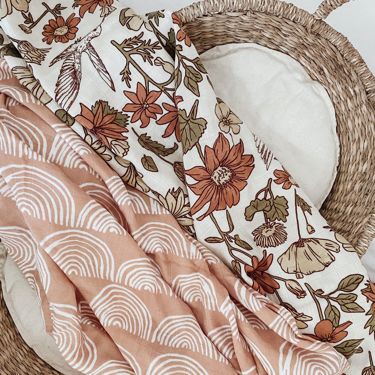 Bamboo + Cotton Blend Baby Swaddle