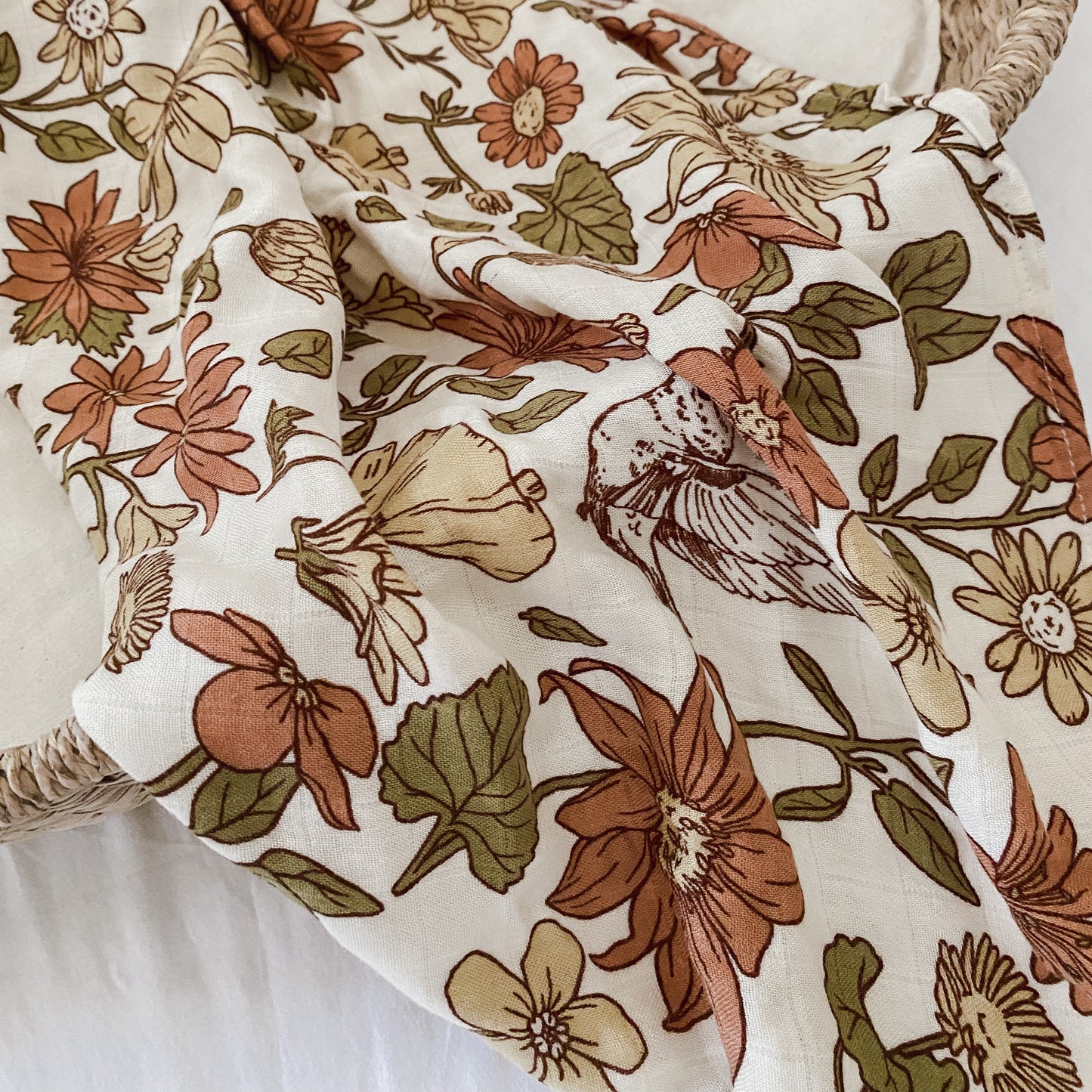 Bamboo + Cotton Blend Baby Swaddle