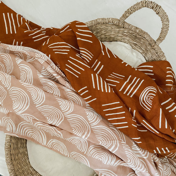 Bamboo + Cotton Blend Baby Swaddle